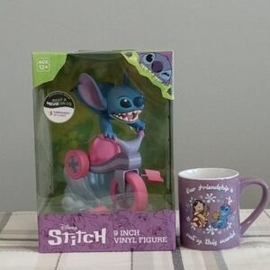 Disney Stitch Vinyl Action Figure and Mug Set